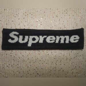 Supreme x New Era Monochrome Big Logo Headband